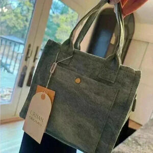 Urban Originals Purse Cross Body Blue Denim Zip Close Adjustable Straps